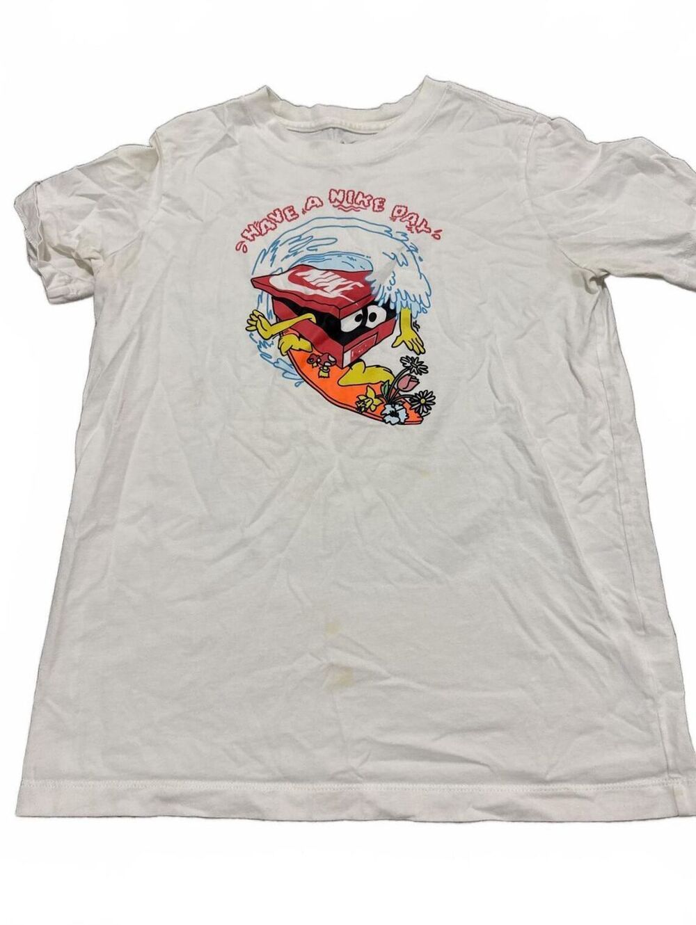 The Nike Tee White Have a Nike Day T Shirt - Boys XL